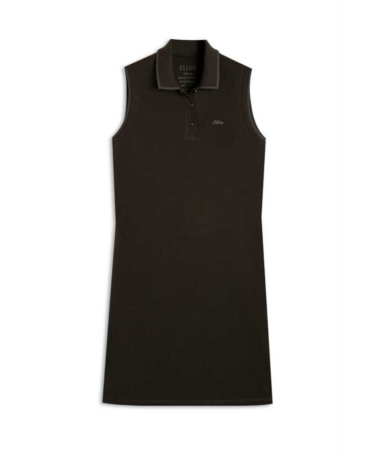 Ellus Polo Dress Sleeveless Friso Plumbo