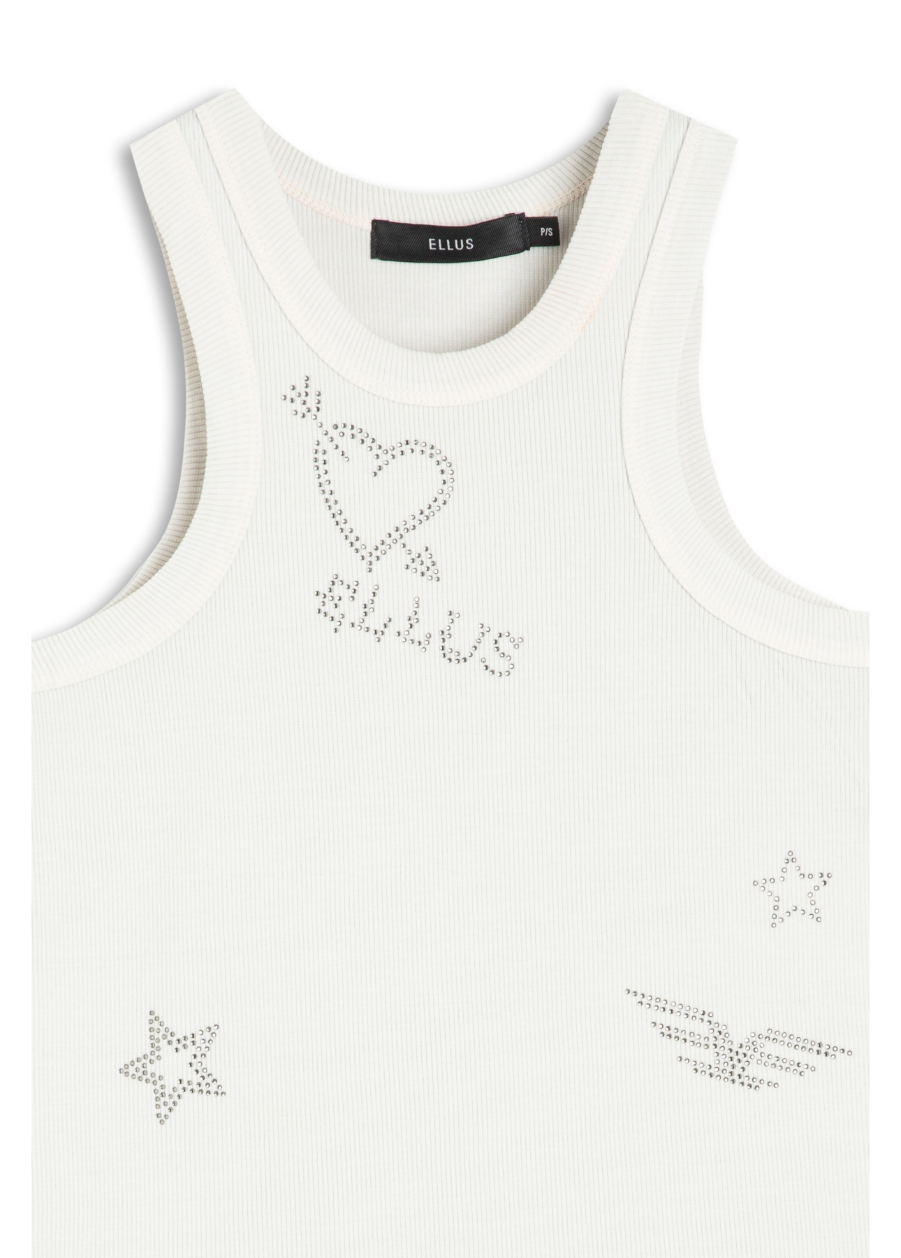 Ellus Rib Washed Grafitti Hotfix Prata