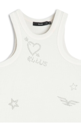 Ellus Rib Washed Grafitti Hotfix Prata