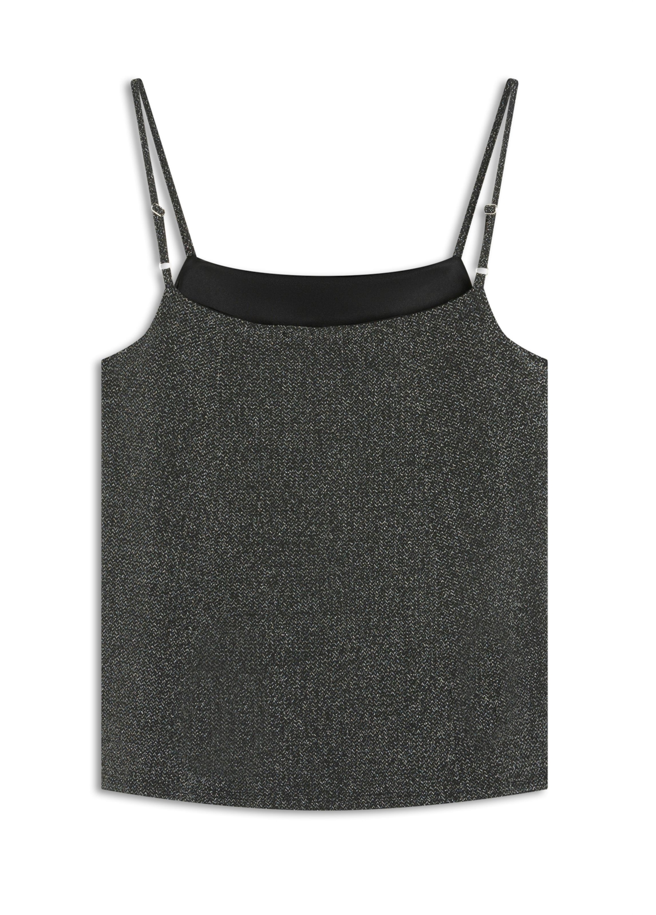 Ellus Star Night Draped Sleeveless Preto C/ Prata