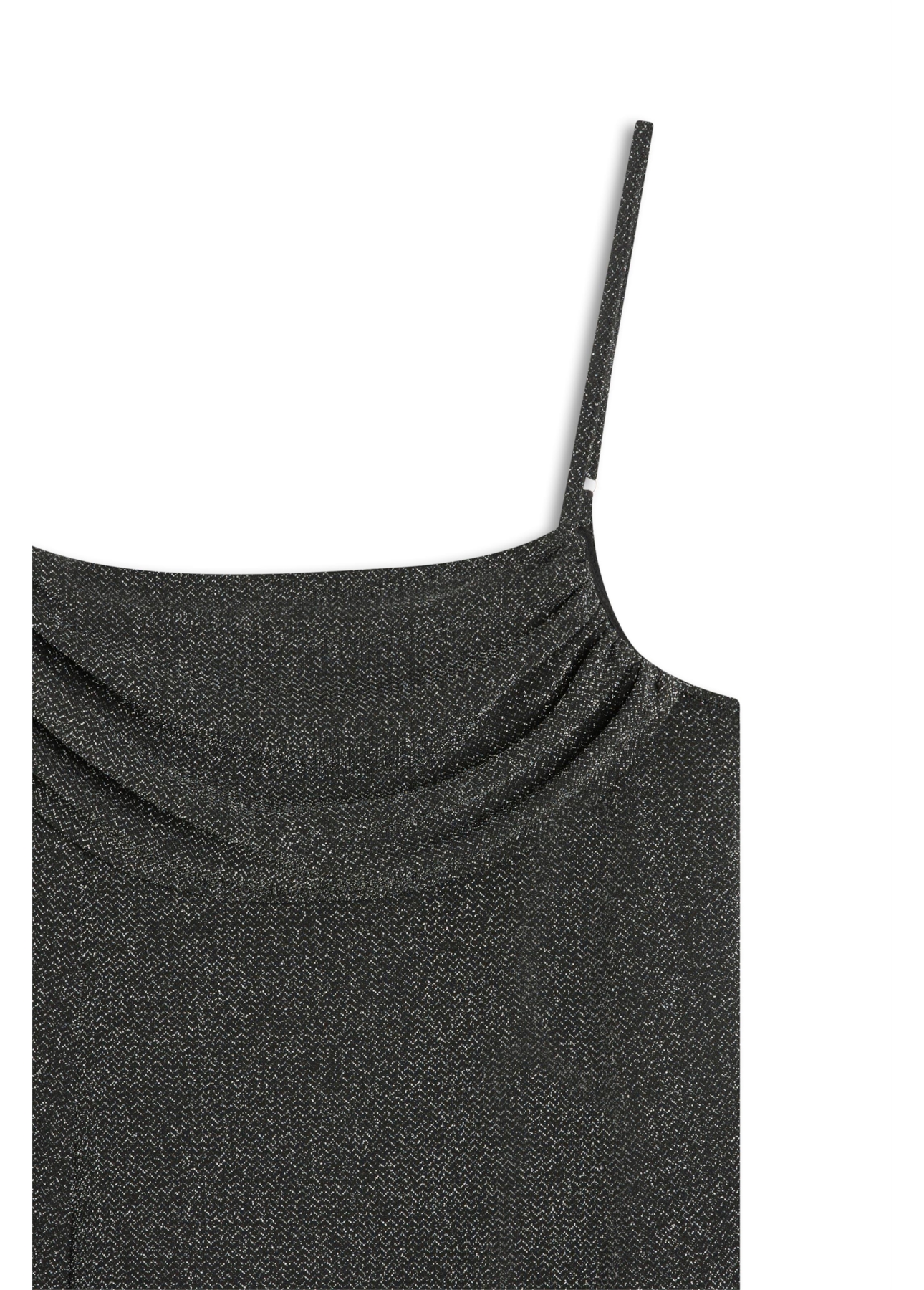 Ellus Star Night Draped Sleeveless Preto C/ Prata