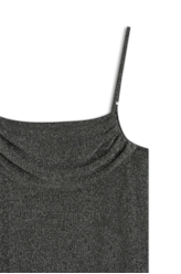 Ellus Star Night Draped Sleeveless Preto C/ Prata