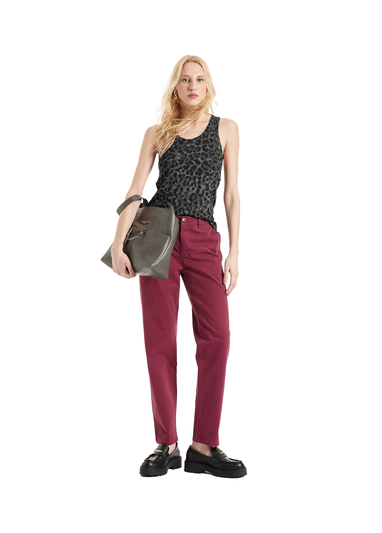 Ellus Viscotricot Animal Print Sl Animal Print Plumbo