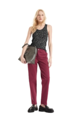 Ellus Viscotricot Animal Print Sl Animal Print Plumbo
