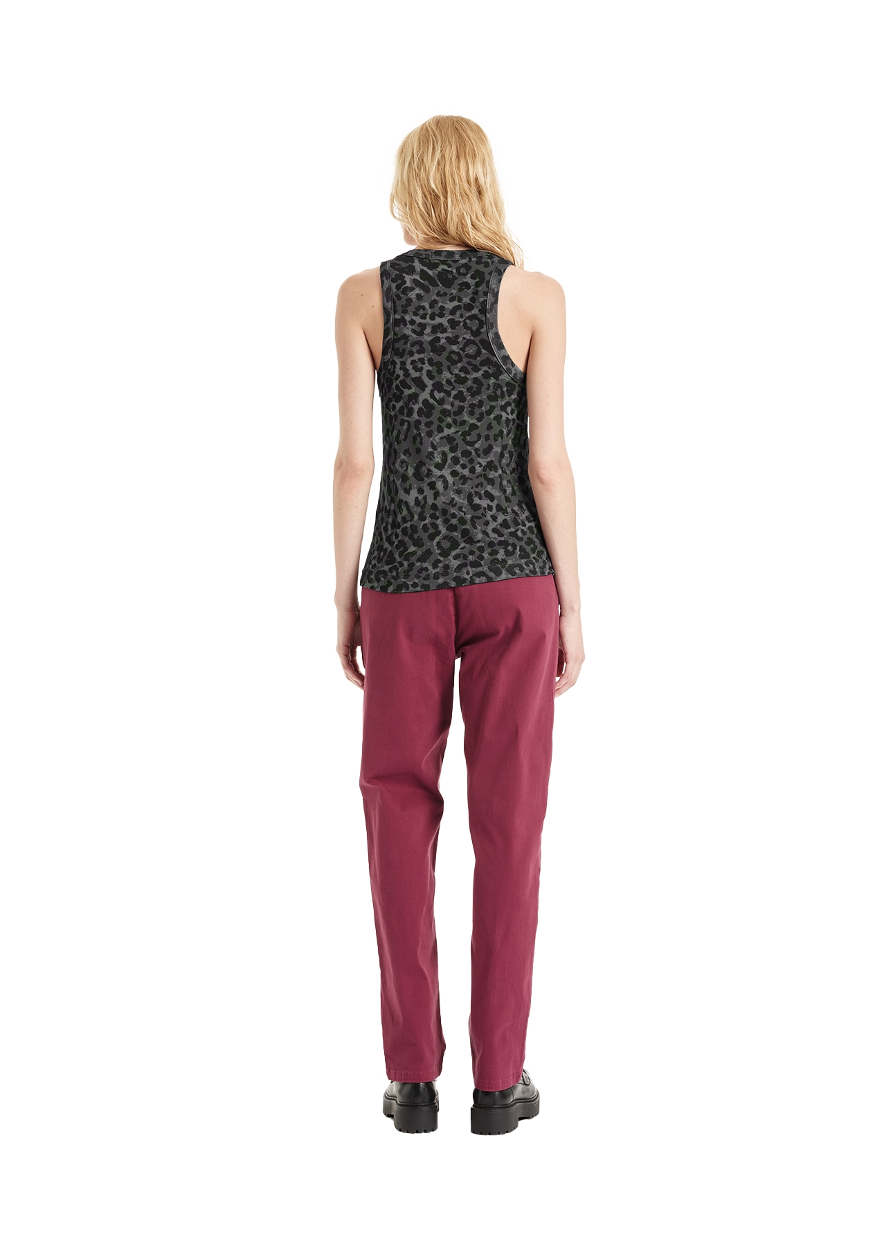 Ellus Viscotricot Animal Print Sl Animal Print Plumbo