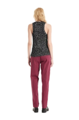 Ellus Viscotricot Animal Print Sl Animal Print Plumbo