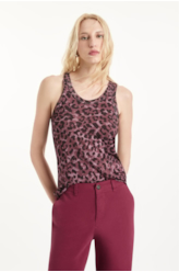 Ellus Viscotricot Animal Print Sl Animal Print Rosa
