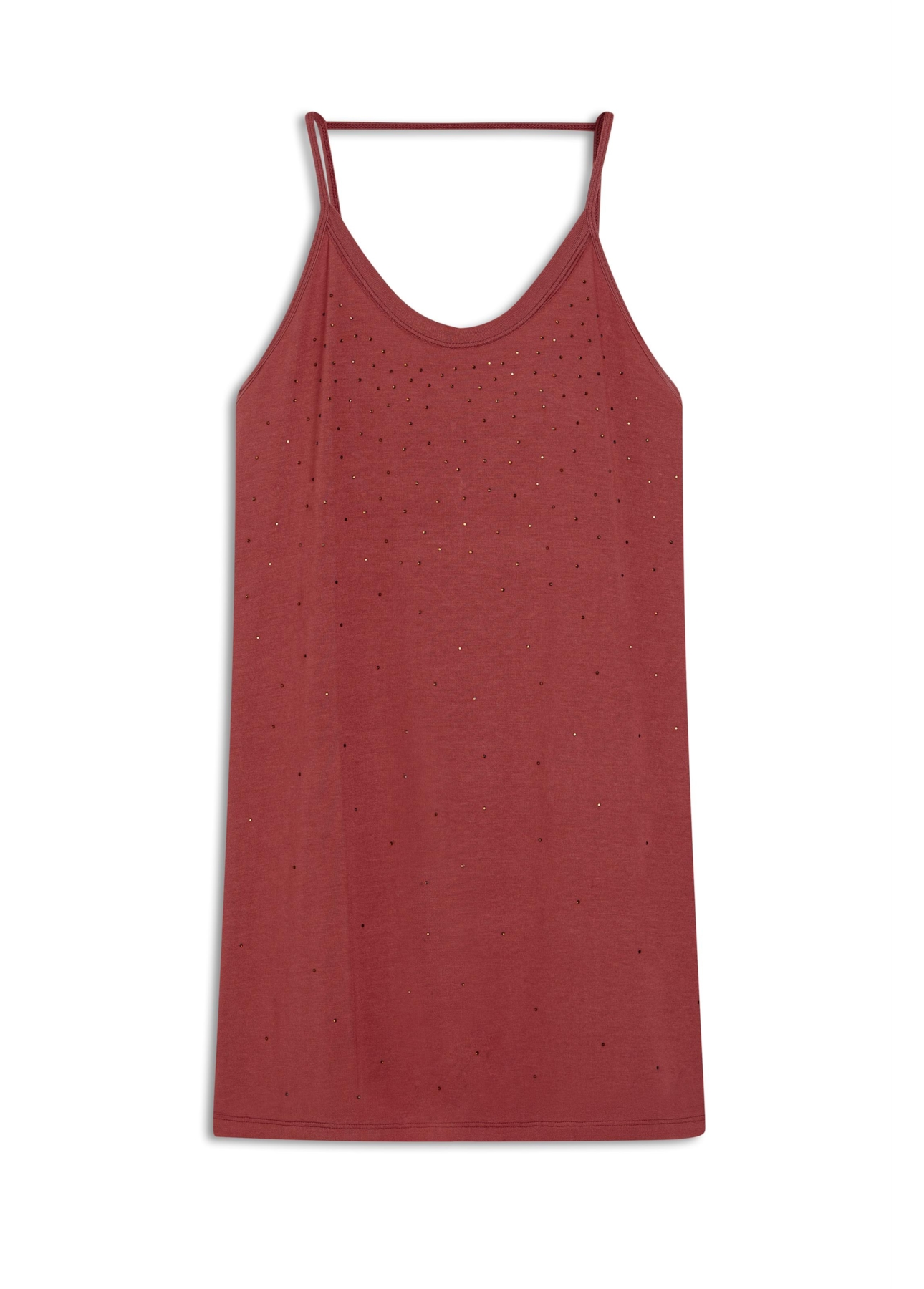 Ellus Viscotricot Hotfix Fluid Dress Sangria