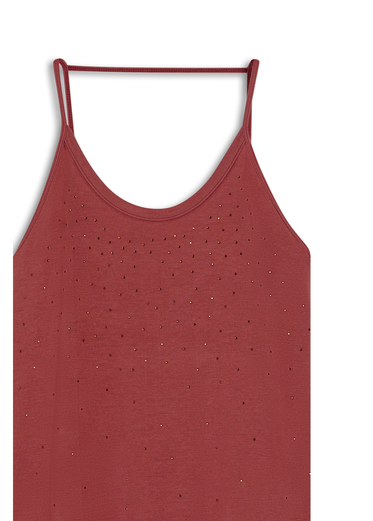 Ellus Viscotricot Hotfix Fluid Dress Sangria