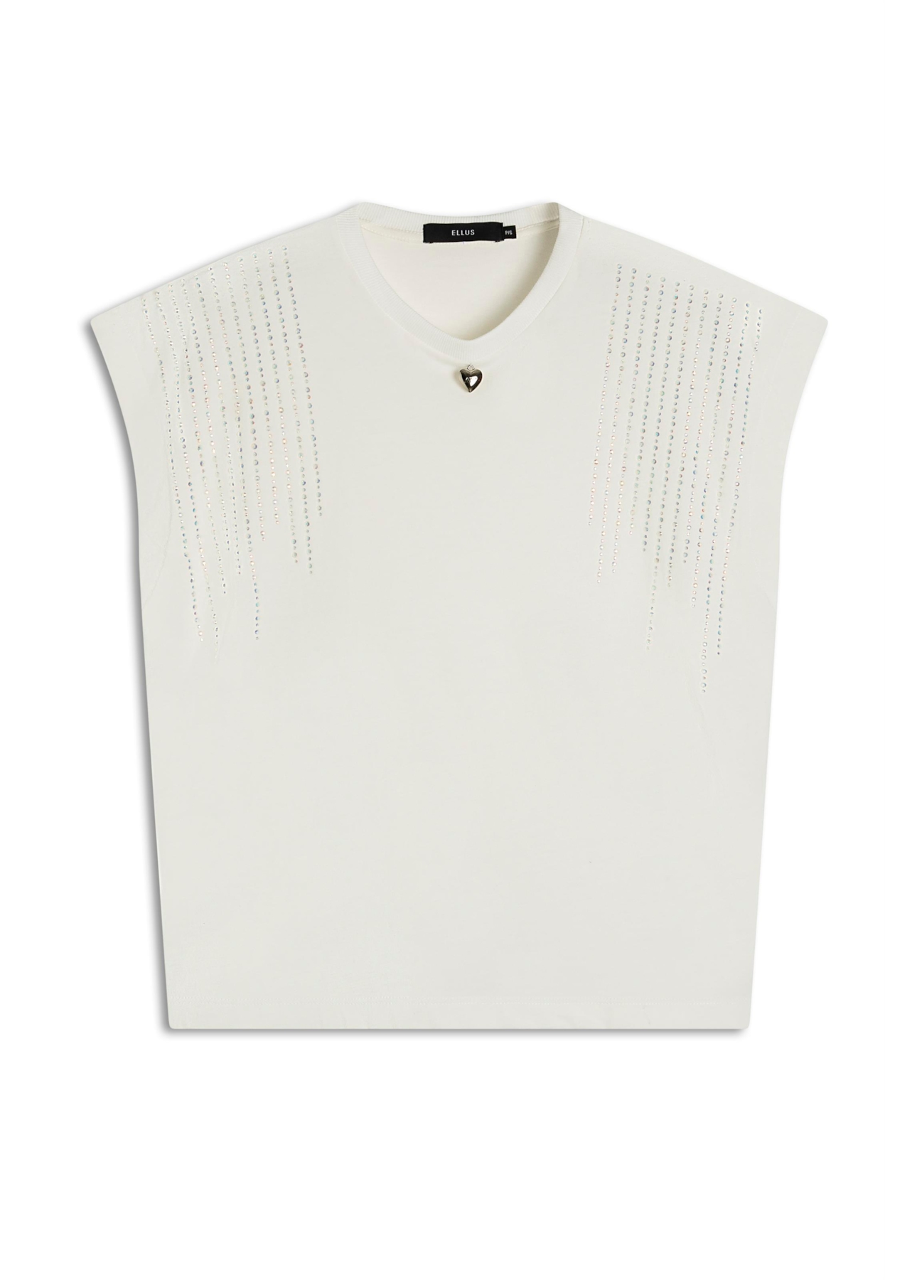 Ellus Windy Hotfix Stripe Off White