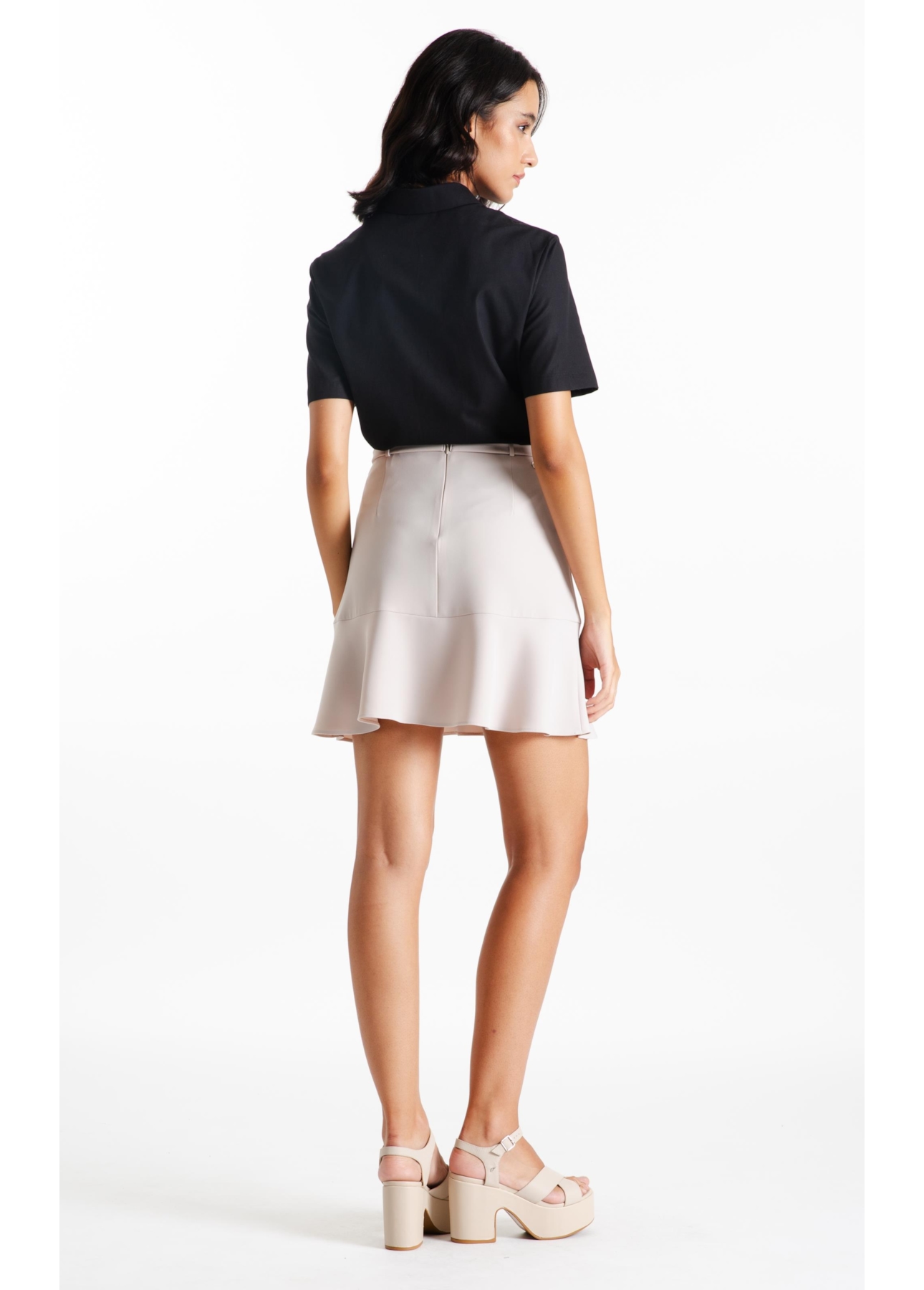 Firenze Ruffle Belt Easa Bege