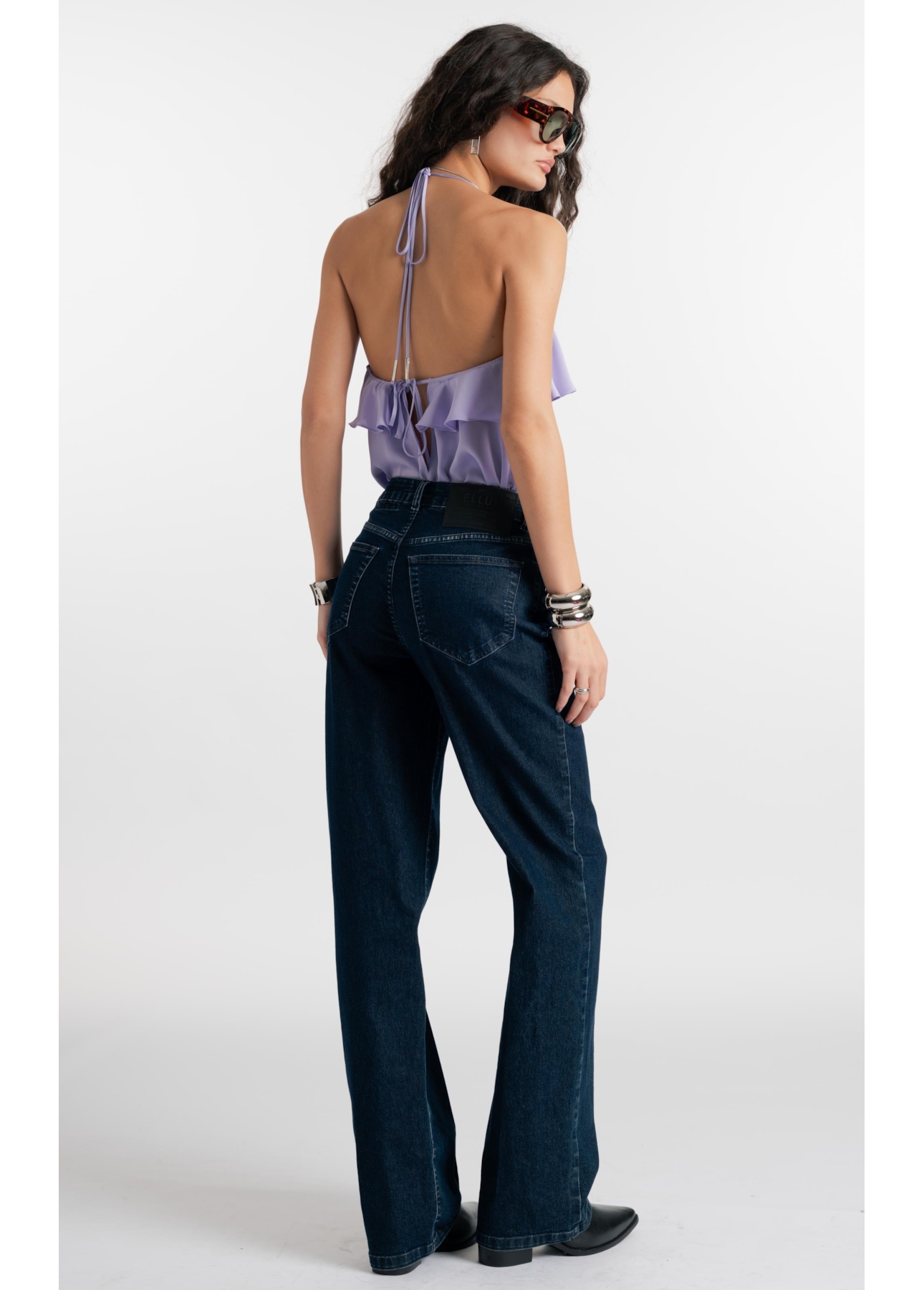 First Blue (Gisele Reta) 5 Pockets Lav.Escuro C/ Luva