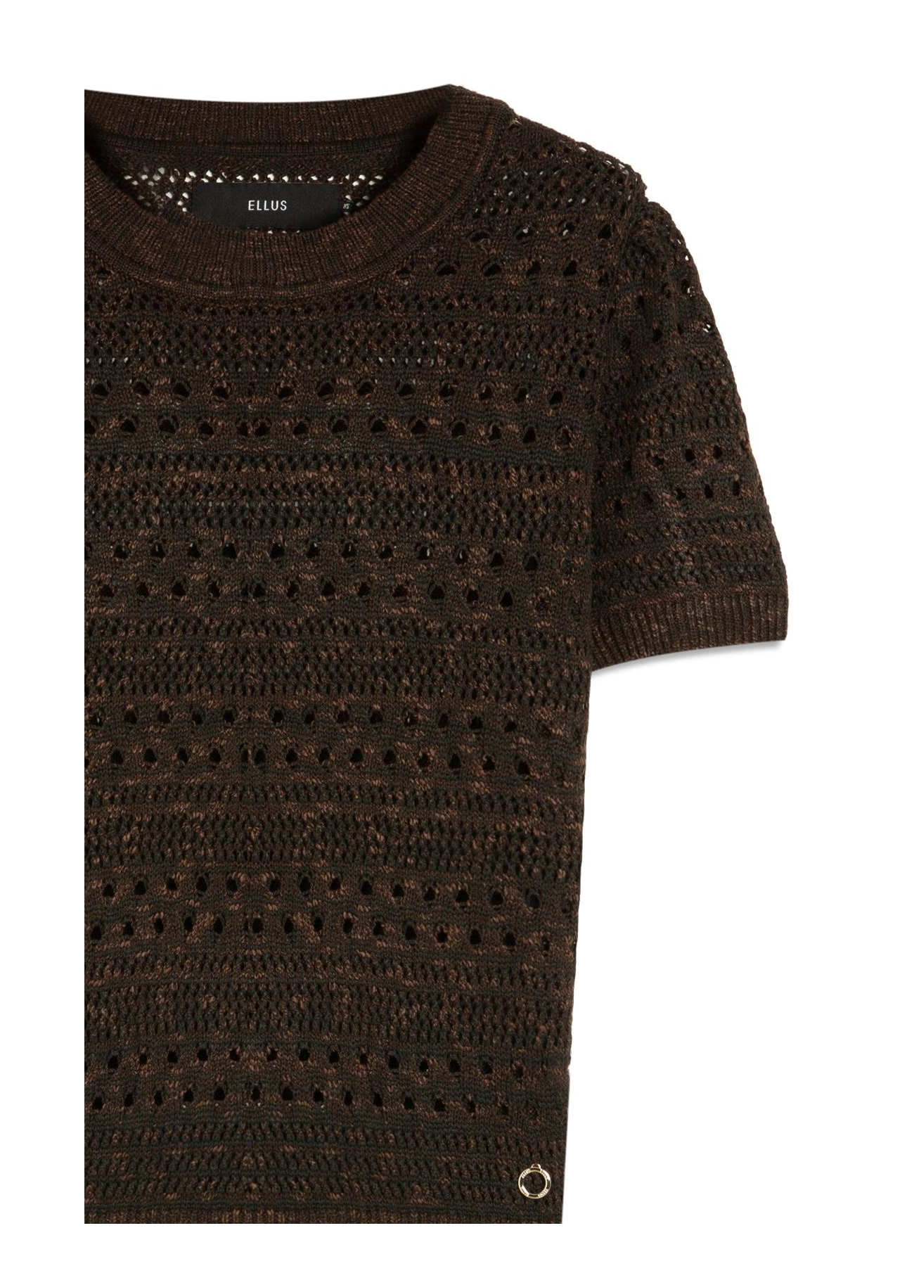 Flame T-Shirt Mix Stitches Mc Dark Brown