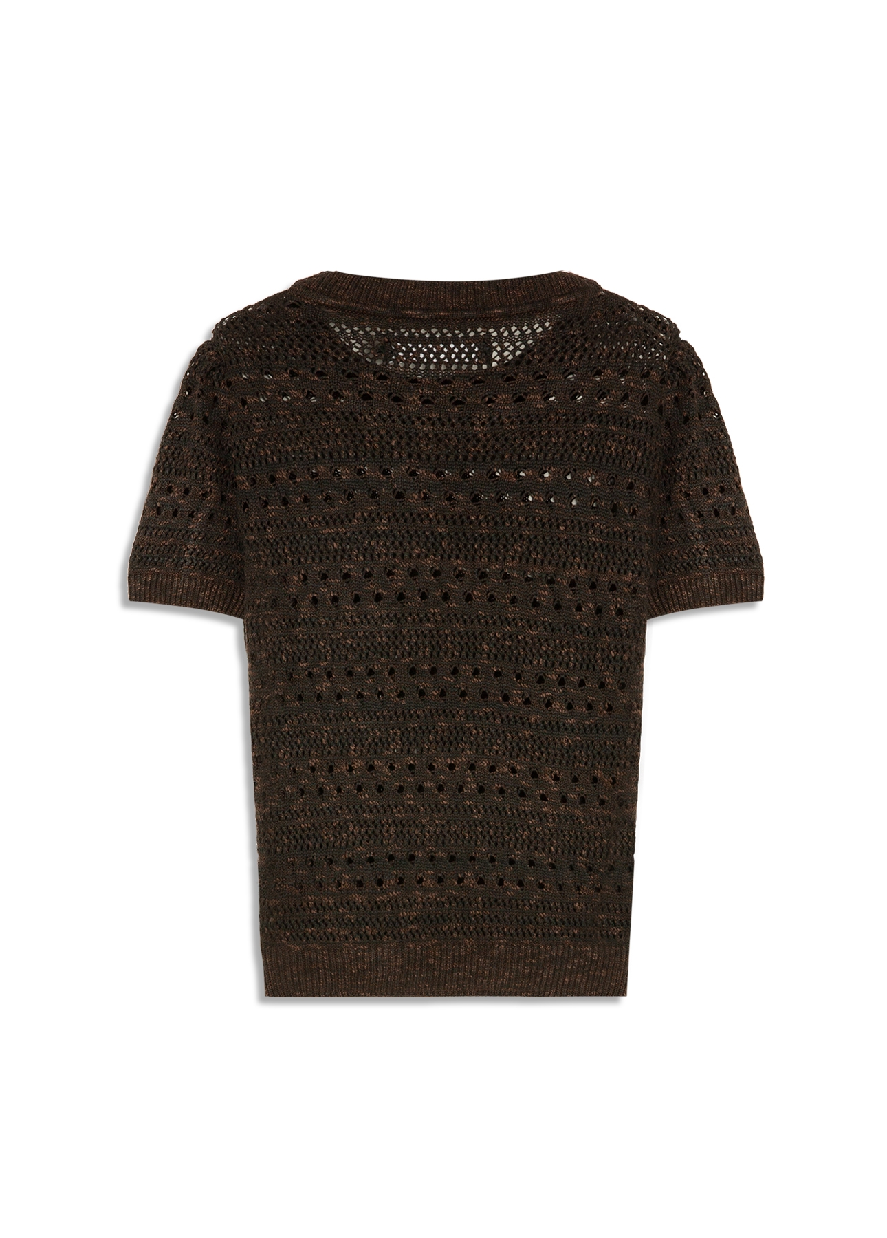 Flame T-Shirt Mix Stitches Mc Dark Brown