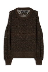 Flame T-Shirt Mix Stitches Ml Dark Brown