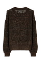 Flame T-Shirt Mix Stitches Ml Dark Brown