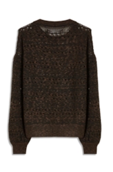Flame T-Shirt Mix Stitches Ml Dark Brown