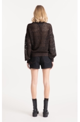 Flame T-Shirt Mix Stitches Ml Dark Brown