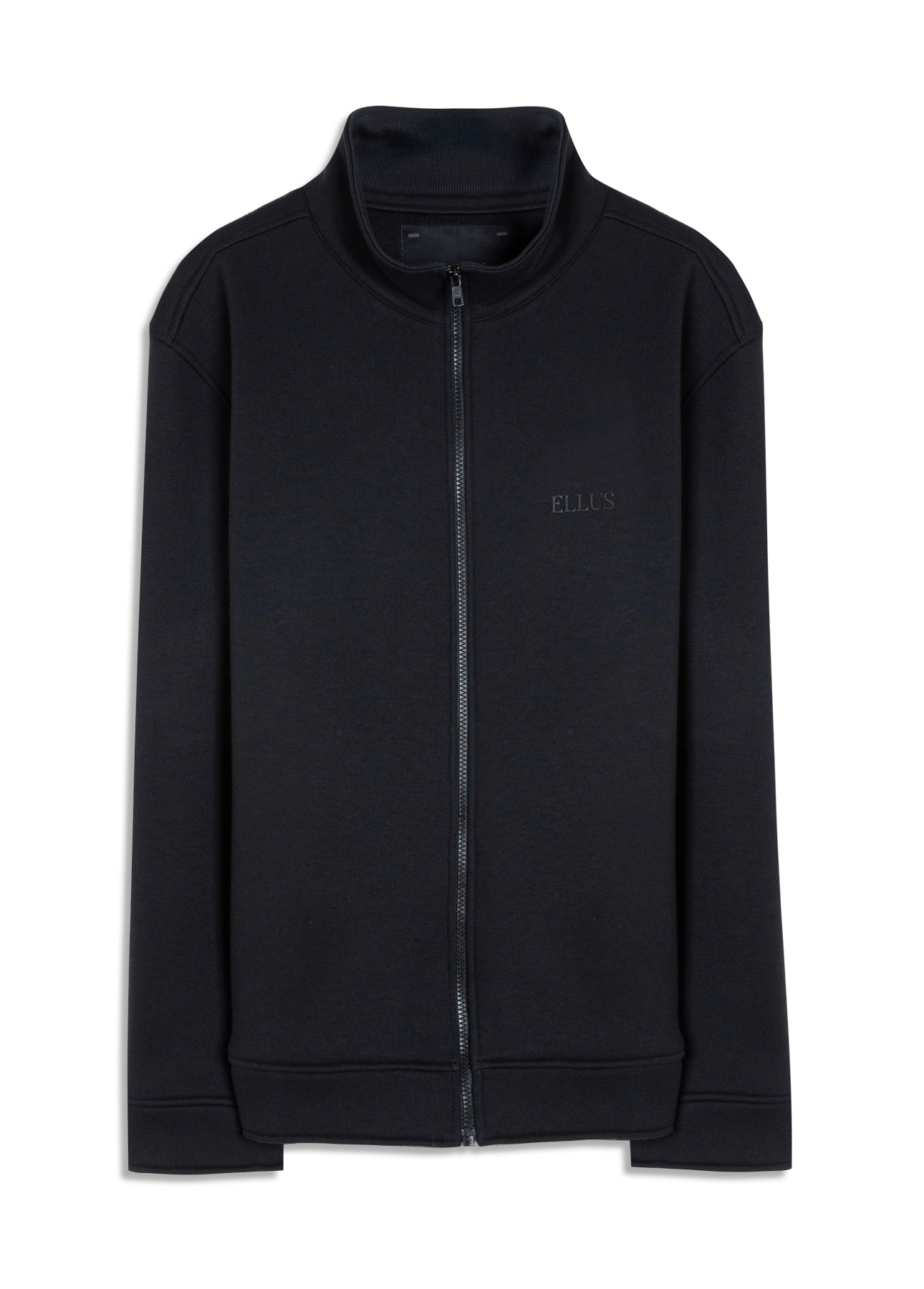 Fleece High Neck Full Zipper Ml Preto