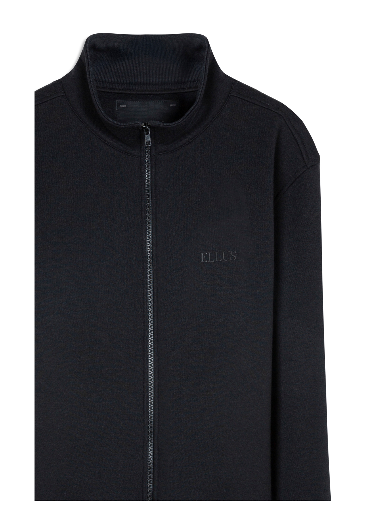 Fleece High Neck Full Zipper Ml Preto
