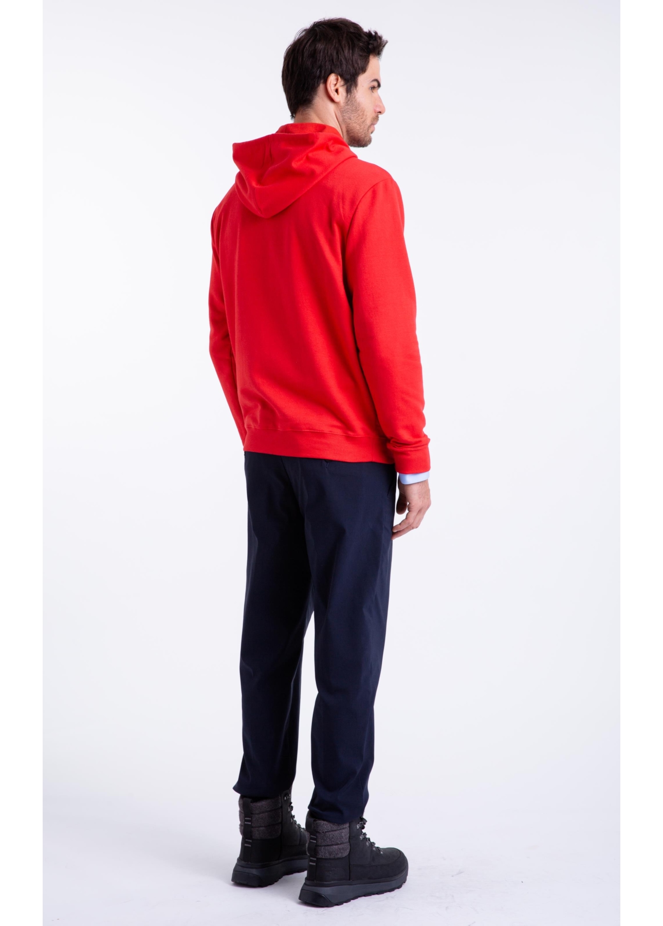 Fleece Nasa Worm Capuz Ml Vermelho