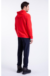 Fleece Nasa Worm Capuz Ml Vermelho