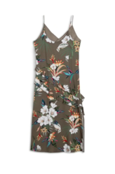 Flower Visco Ruffle Strap Midi Padrao 2