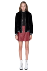 Fur Chinchila Bomber Preto