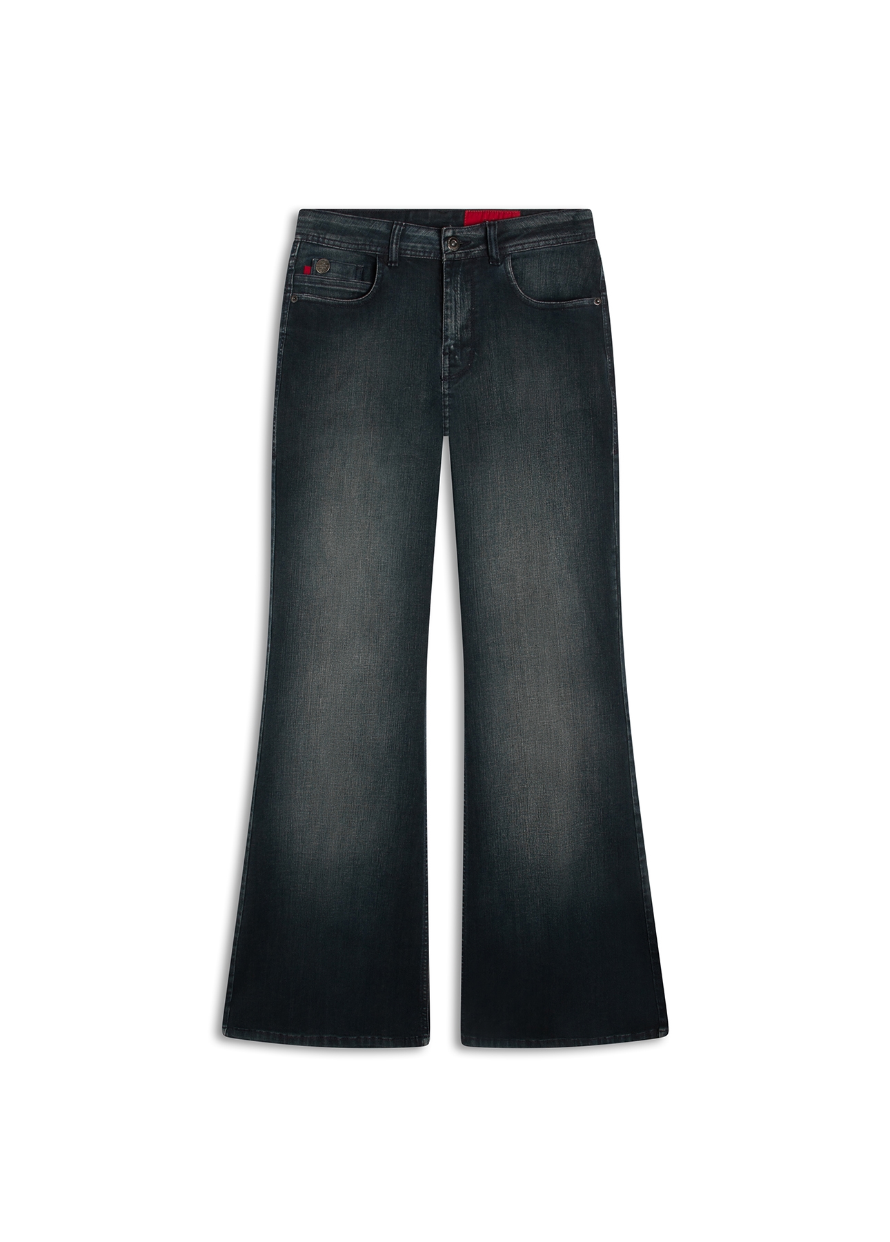 Green Denim Flare Et. Zetex Lav.Escuro C/ Used