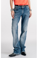 High Comfort Stretch (Low Rise Boot Cut) Claro Com Resina