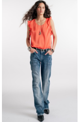 High Comfort Stretch (Low Rise Boot Cut) Claro Com Resina