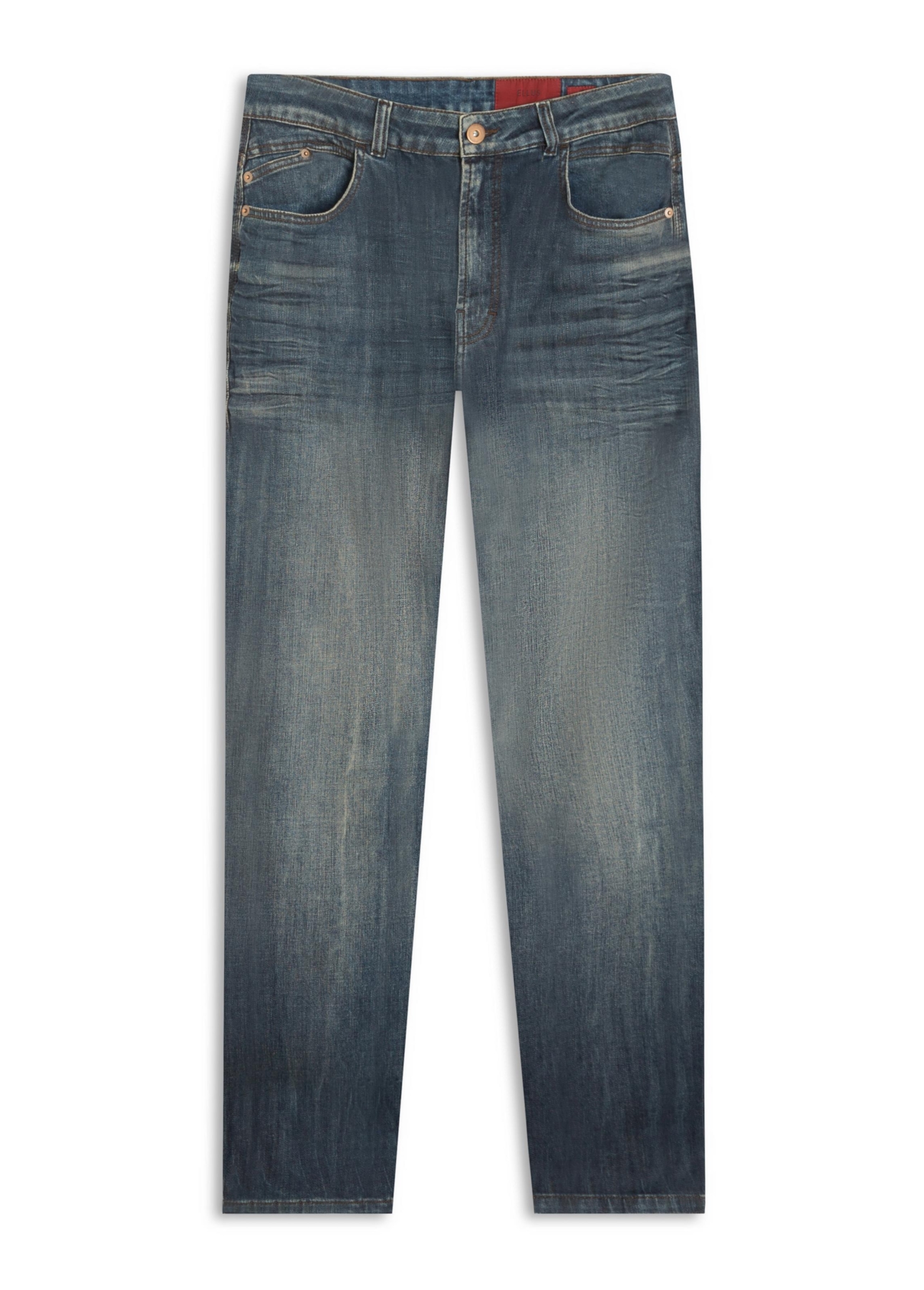 High Comfort Stretch (Skinny) 5 Pockets Escuro Com Matiz e Tie Dye
