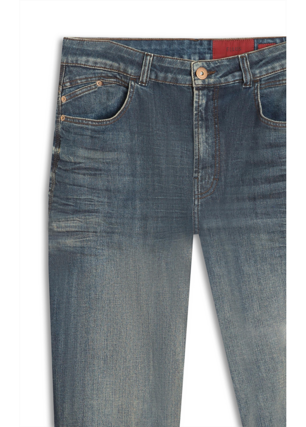 High Comfort Stretch (Skinny) 5 Pockets Escuro Com Matiz e Tie Dye