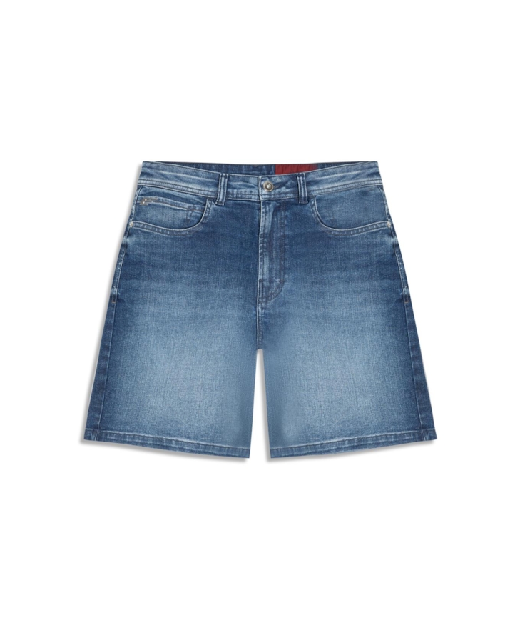 Indigo Stretch  (Skate) 5 Pockets  Lav.Escuro C/ Pincelado