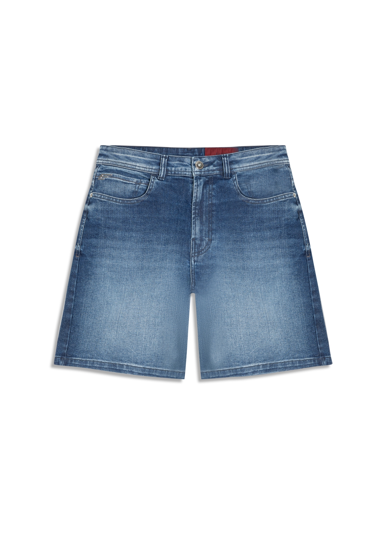 Indigo Stretch  (Skate) 5 Pockets  Lav.Escuro C/ Pincelado