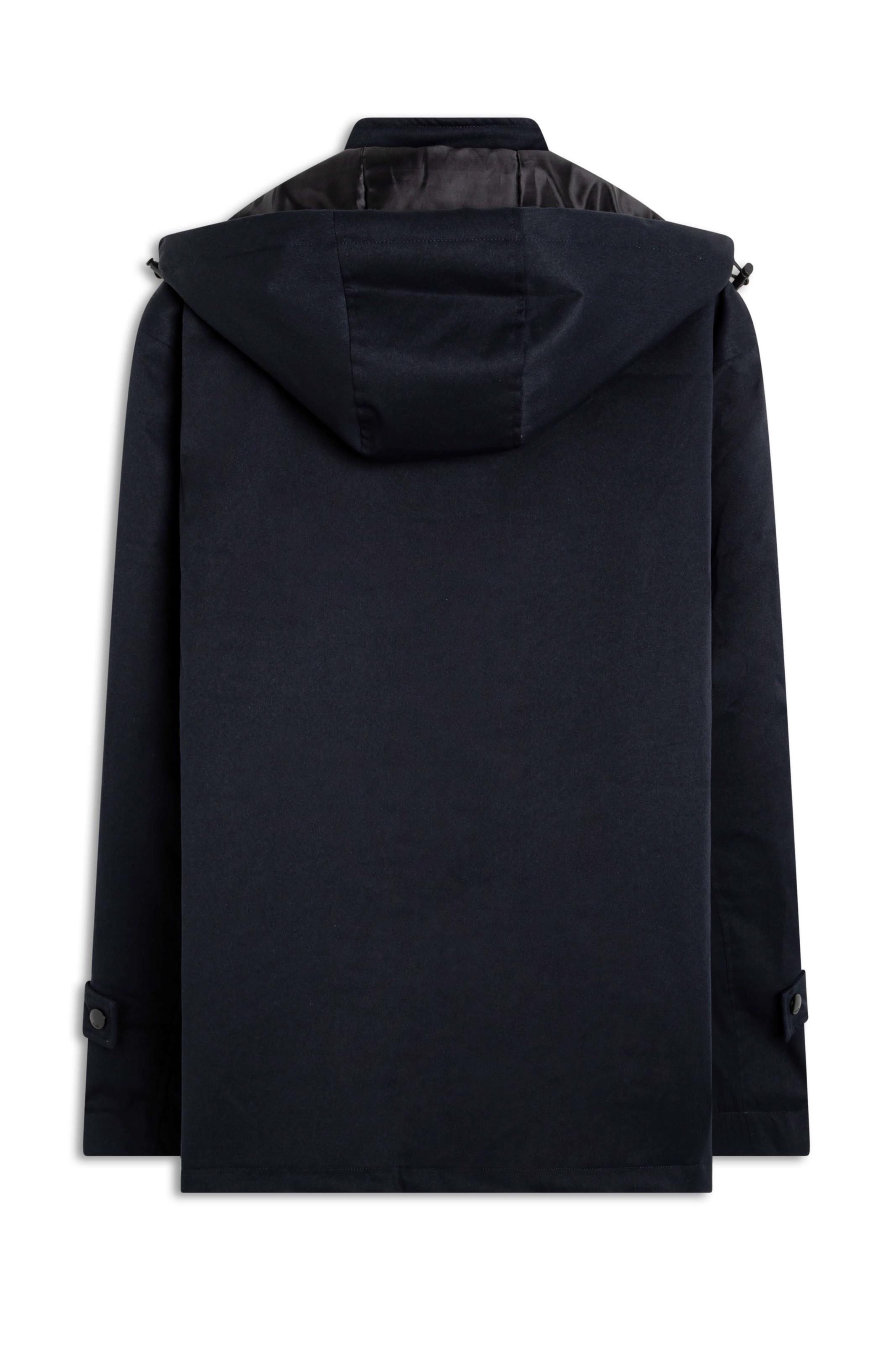 XL NYLON HOODED BLOUSON 230058 Jacket Nylon Twill W/ Hood Dark Navy