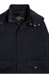 Jacket Nylon Twill W/ Hood Dark Navy