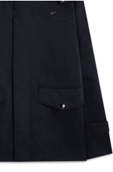 Jacket Nylon Twill W/ Hood Dark Navy