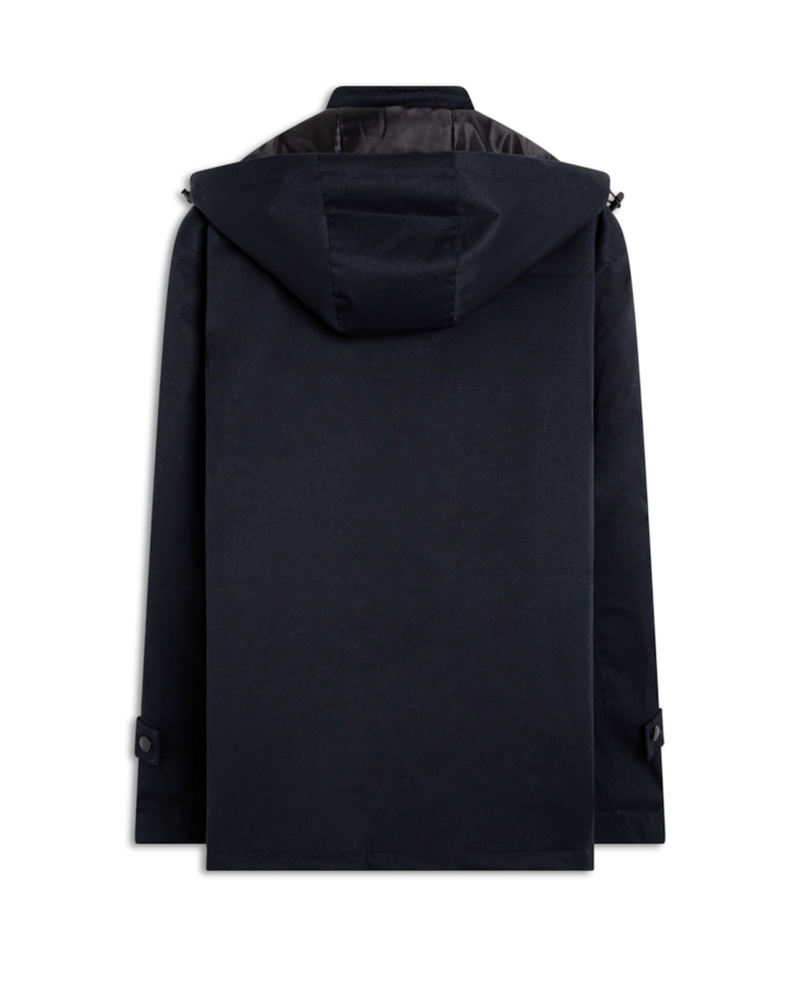 Jacket Nylon Twill W/ Hood Dark Navy