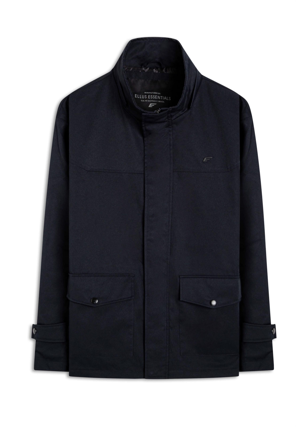 Jacket Nylon Twill W/ Hood Dark Navy