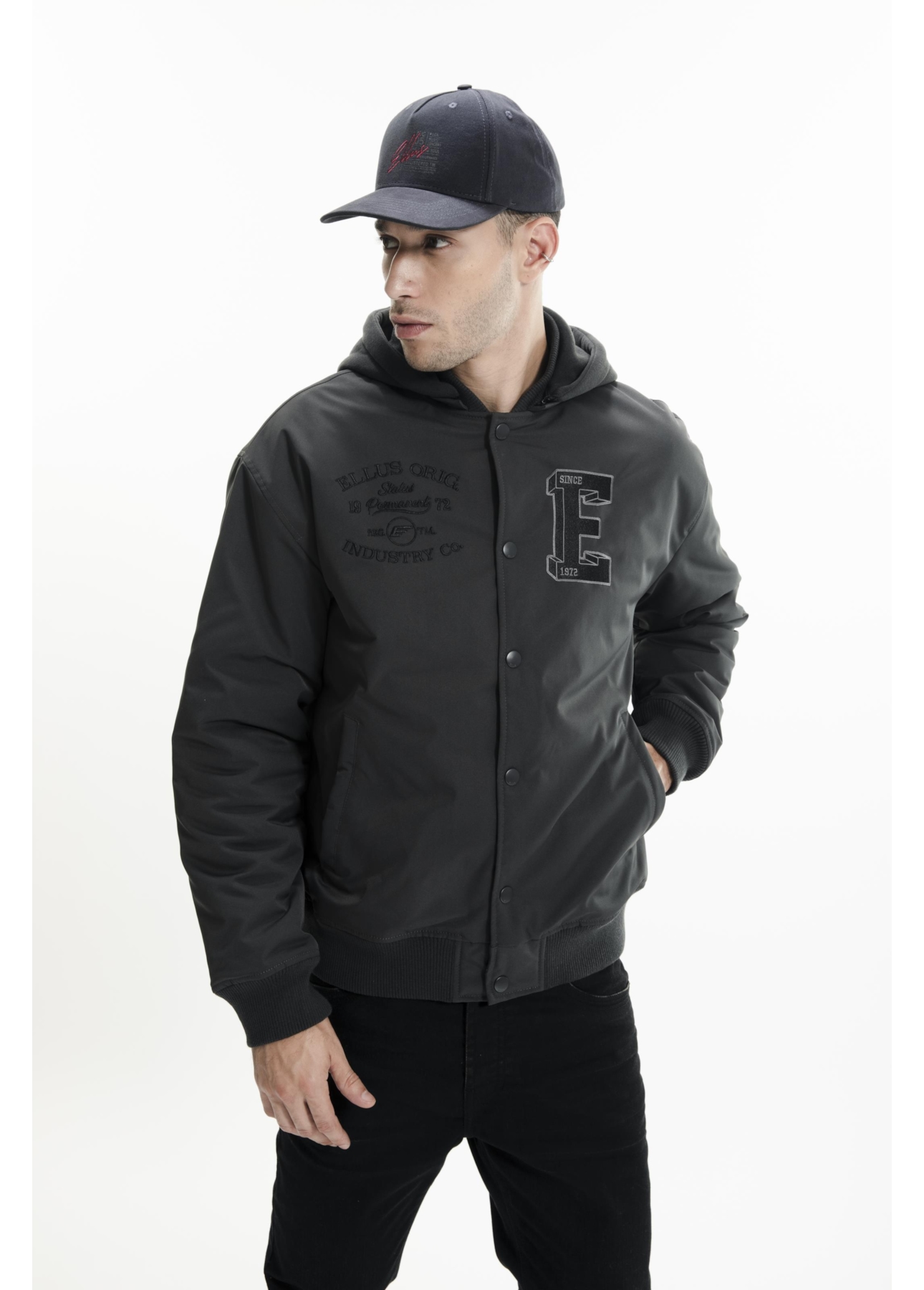 Jaqueta Baseball Ny Embroidery Floresta