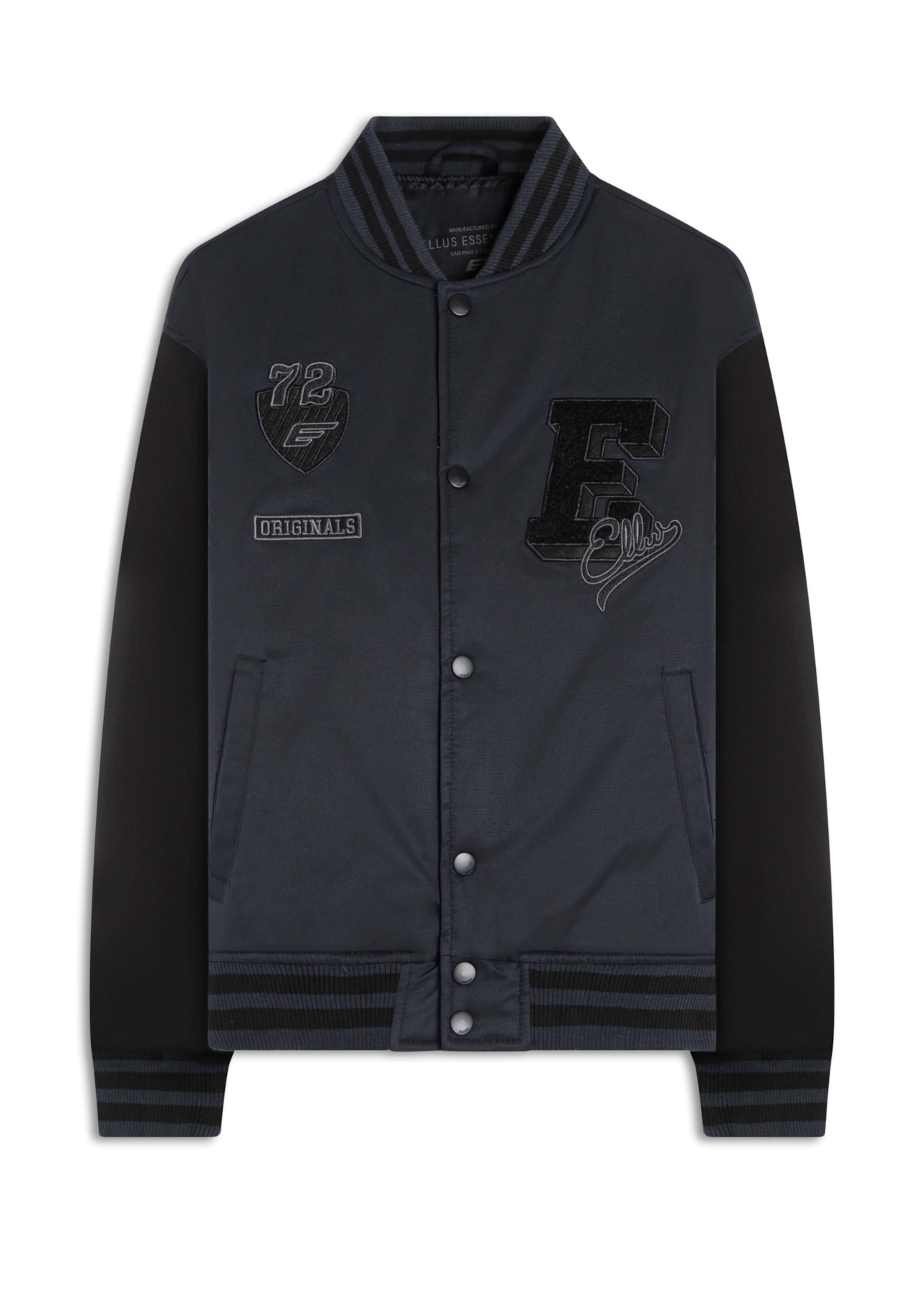 Jaqueta Baseball Ny Patch Grafite