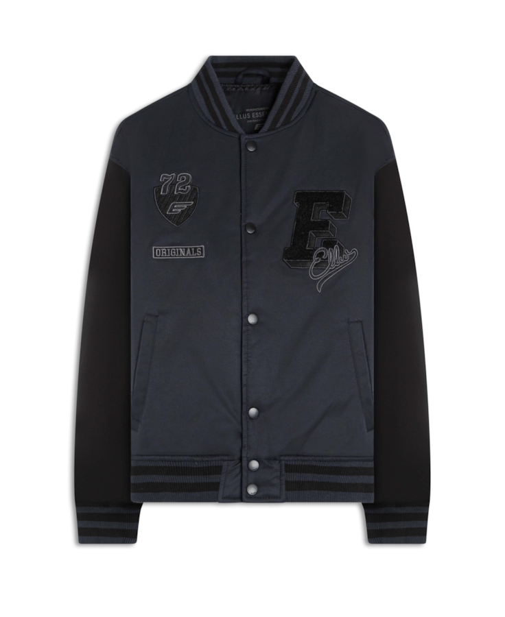 Jaqueta Baseball Ny Patch Grafite