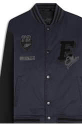 Jaqueta Baseball Ny Patch Grafite