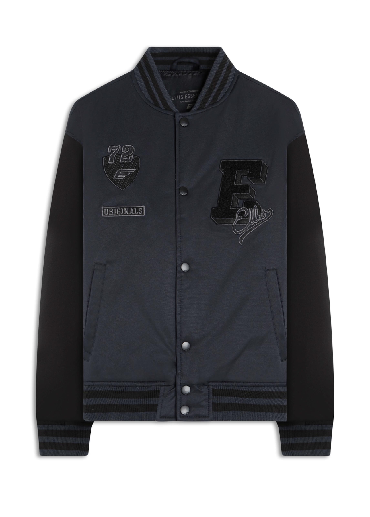 Jaqueta Baseball Ny Patch Grafite