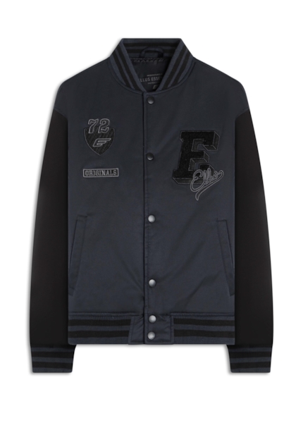 Jaqueta Baseball Ny Patch Grafite