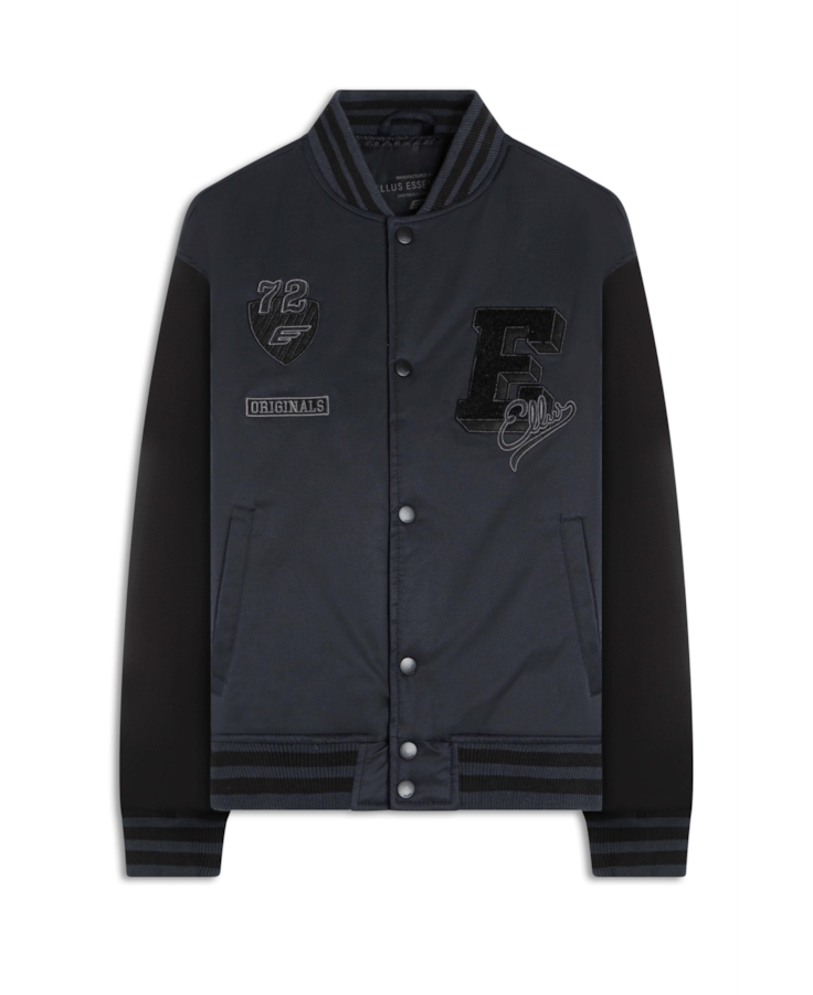 Jaqueta Baseball Ny Patch Grafite