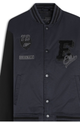 Jaqueta Baseball Ny Patch Grafite