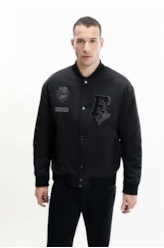 Jaqueta Baseball Patch Preto
