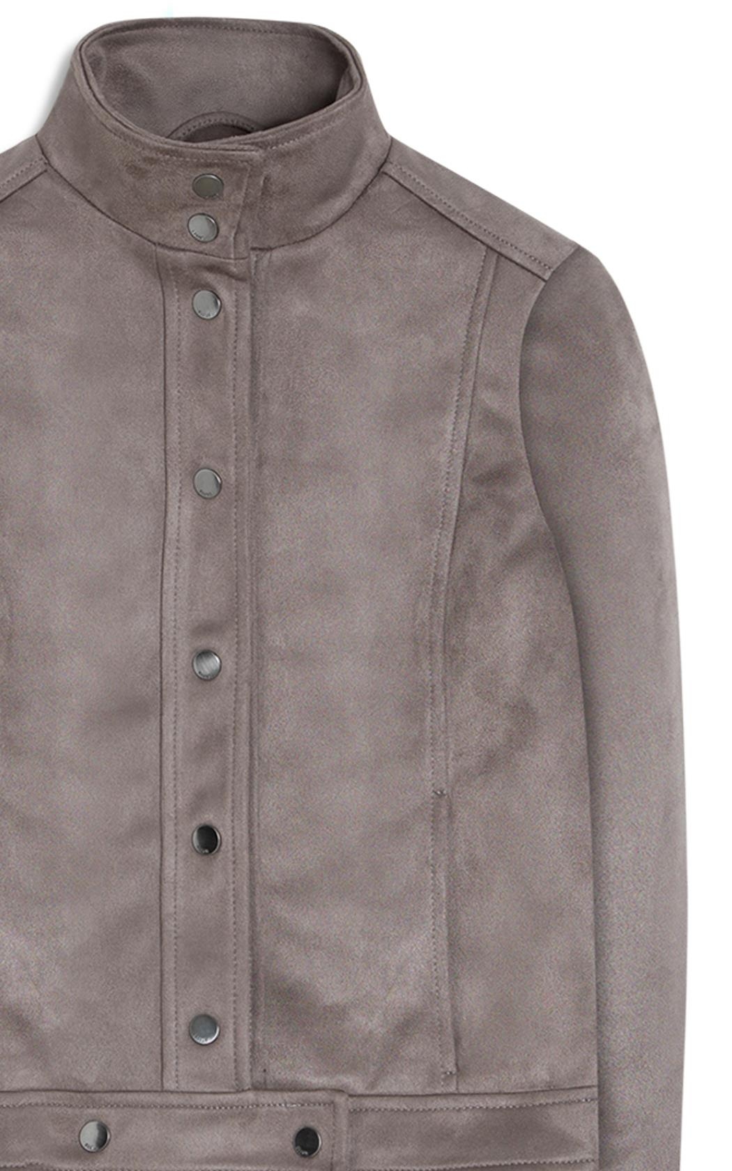 Jaqueta Biker Washed Suede Mouse
